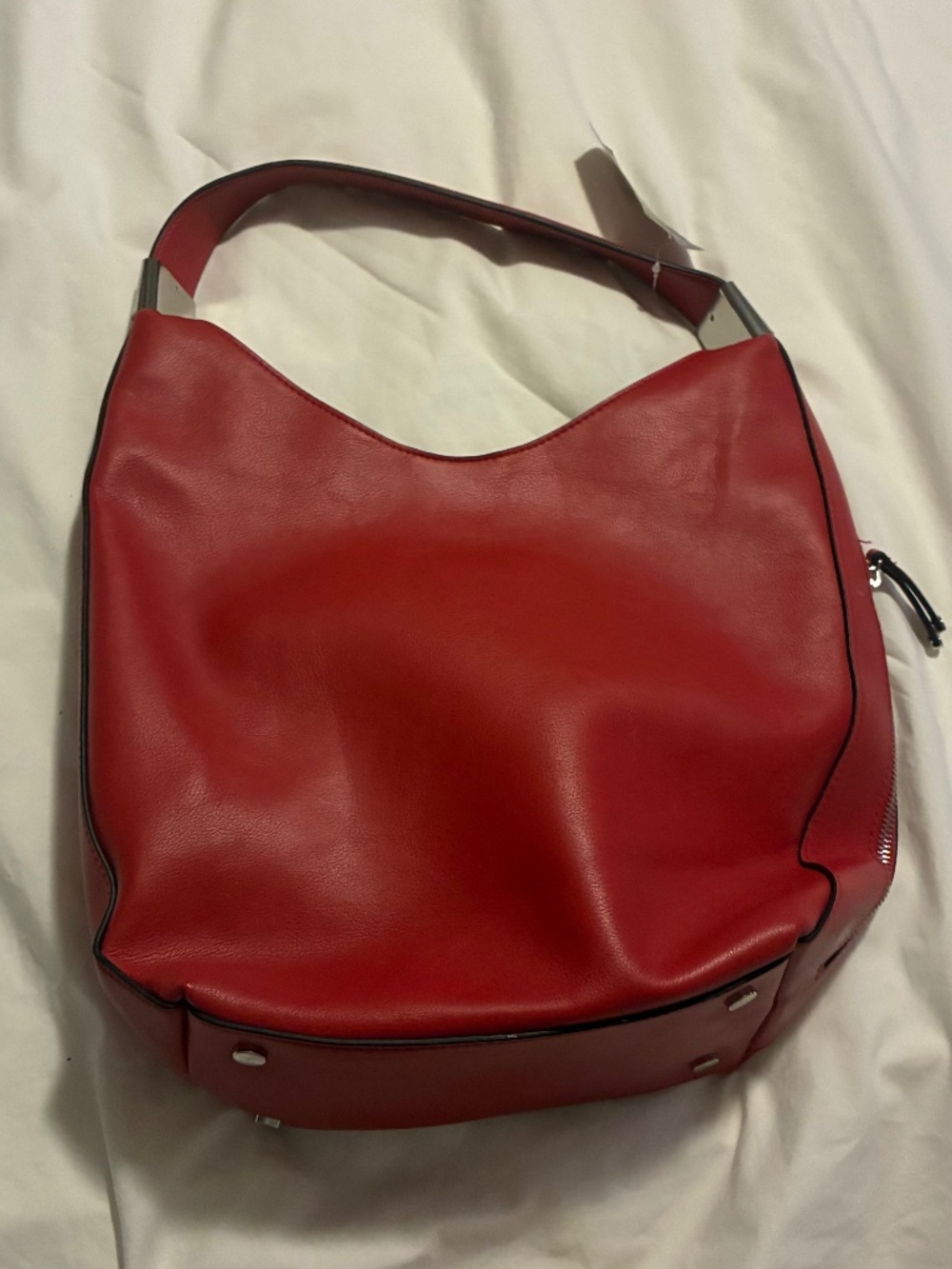 Alfani Bangle Hobo in Red Medium Bag